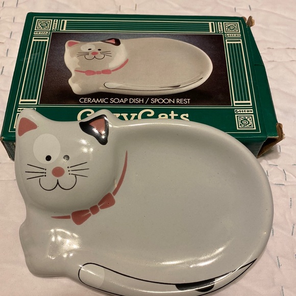 Other Vintage Cozy Cats Ceramic Soap Dishspoon Resttrinkets Poshmark
